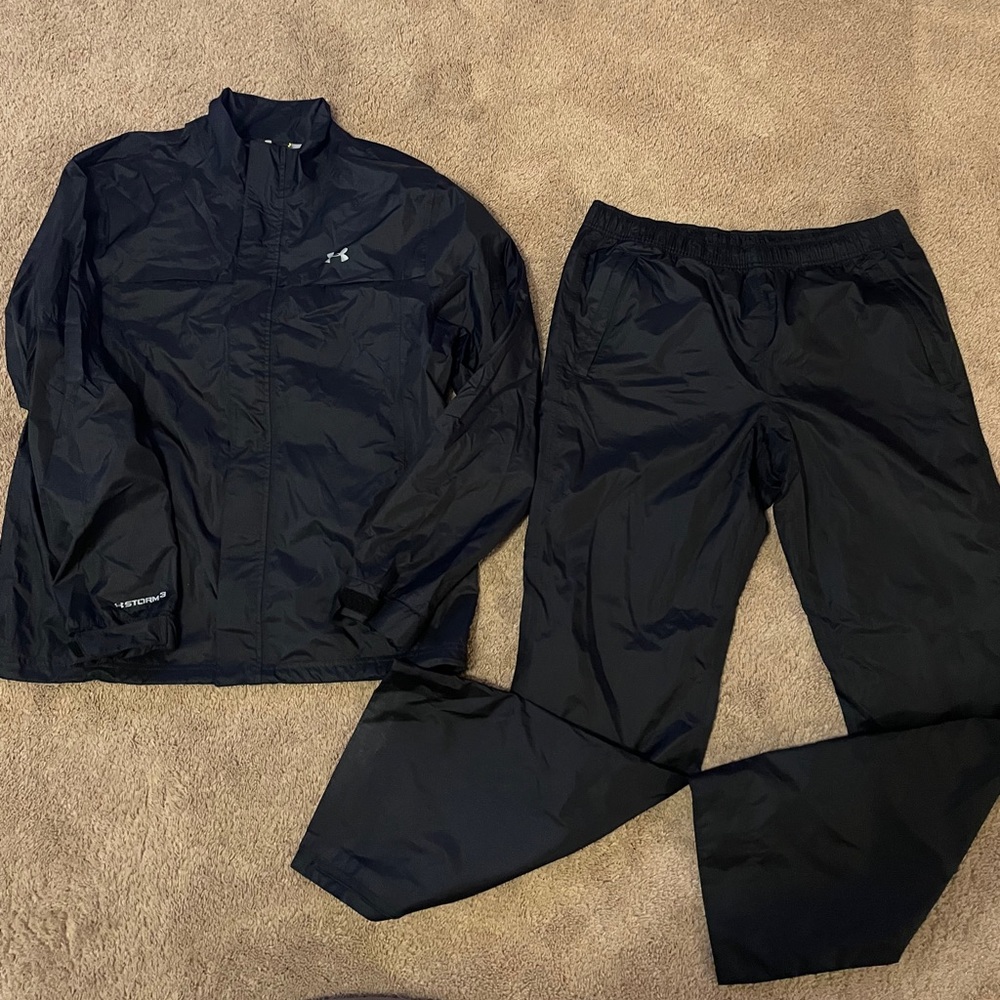 Under Armour UA Men's Storm Rain Suit -large-Black